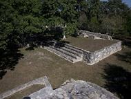 South Plaza at Dzibilchaltun - dzibilchaltun mayan ruins,dzibilchaltun mayan temple,mayan temple pictures,mayan ruins photos